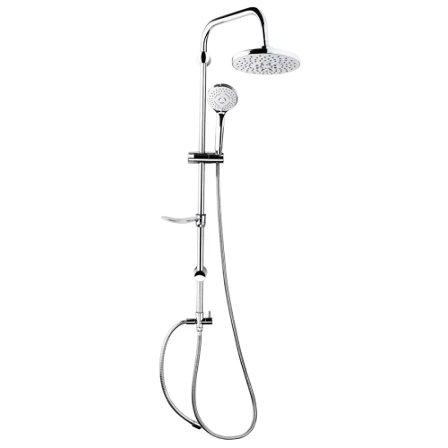 طقم شاور ثلاثي جي بي دي قطر 200 مم فضي لامع